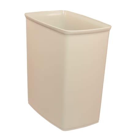 10 Qt Rectangular Trash Can, Sand